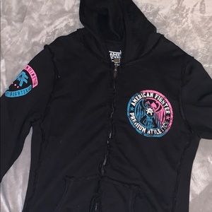 American fighter Zip up